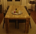 tafel steigerhout met doorgestoken poten