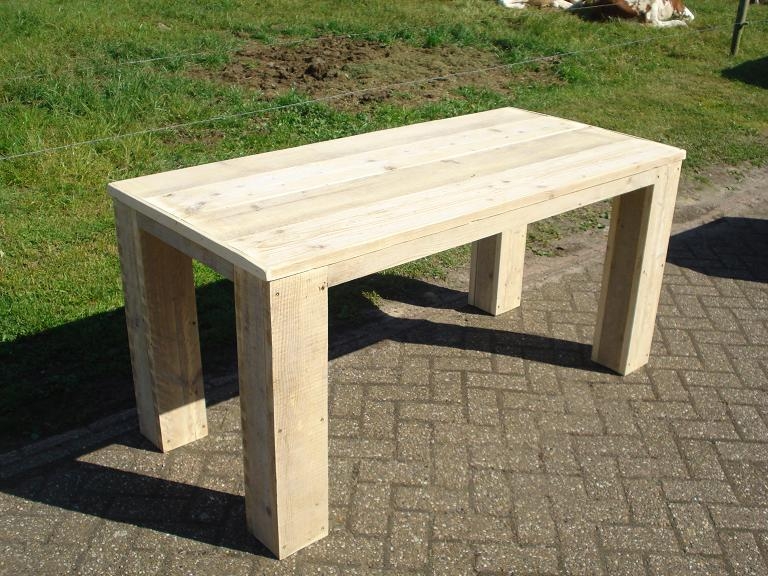 tafel steigerhout 4 poten