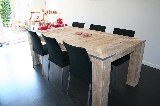 tafel steigerhout 4 poten, blad in verstek