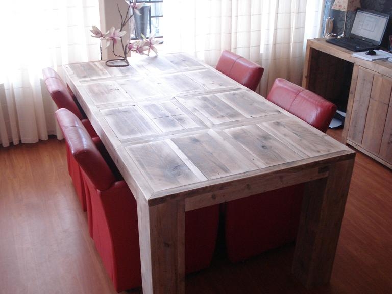 vakken tafel steigerhout