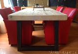 tafel steigerhout, stalen poten