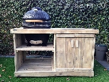 big green egg tafel steigerhout