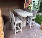 bar set van steigerhout