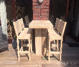 bar set van steigerhout
