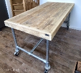 tafel met steigerbuis 