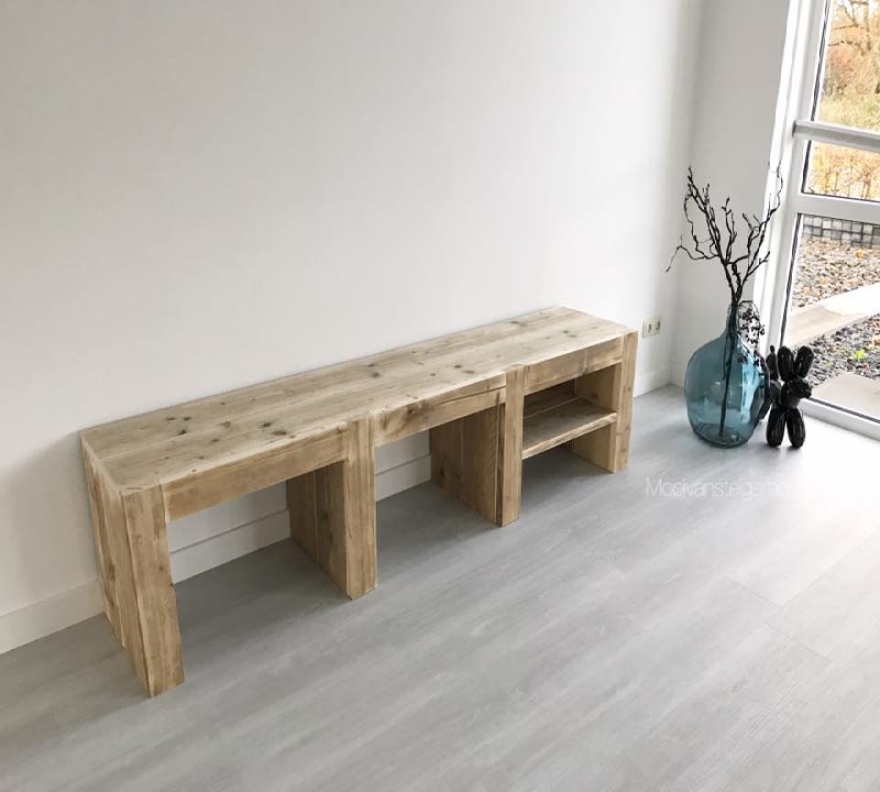 tv meubel van steigerhout