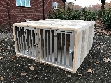 kamerkennel / bench van steigerhout