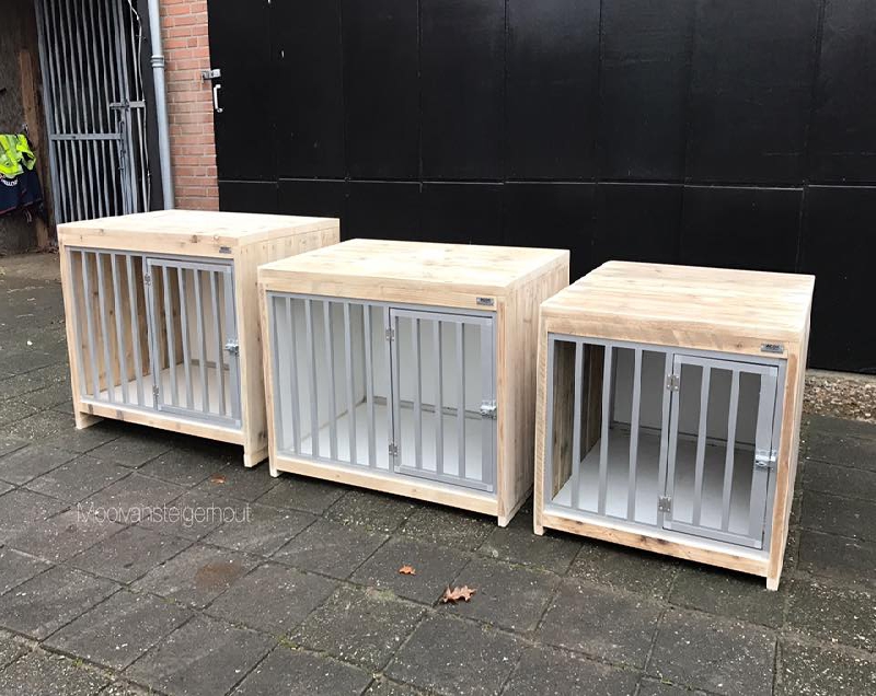 kamerkennel / bench van steigerhout
