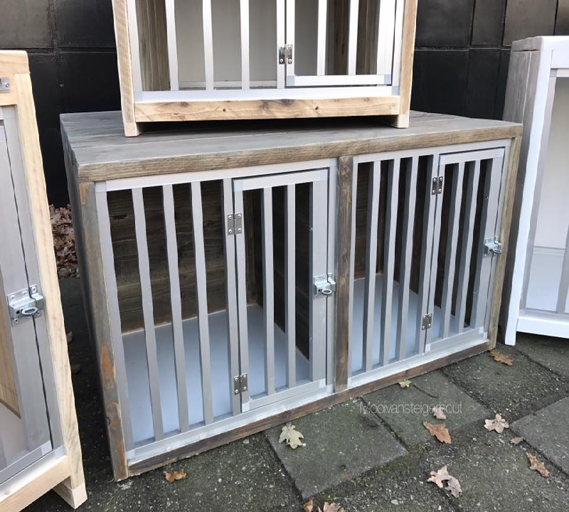 kamerkennel / bench van steigerhout