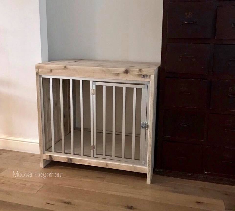 kamerkennel bench van steigerhout