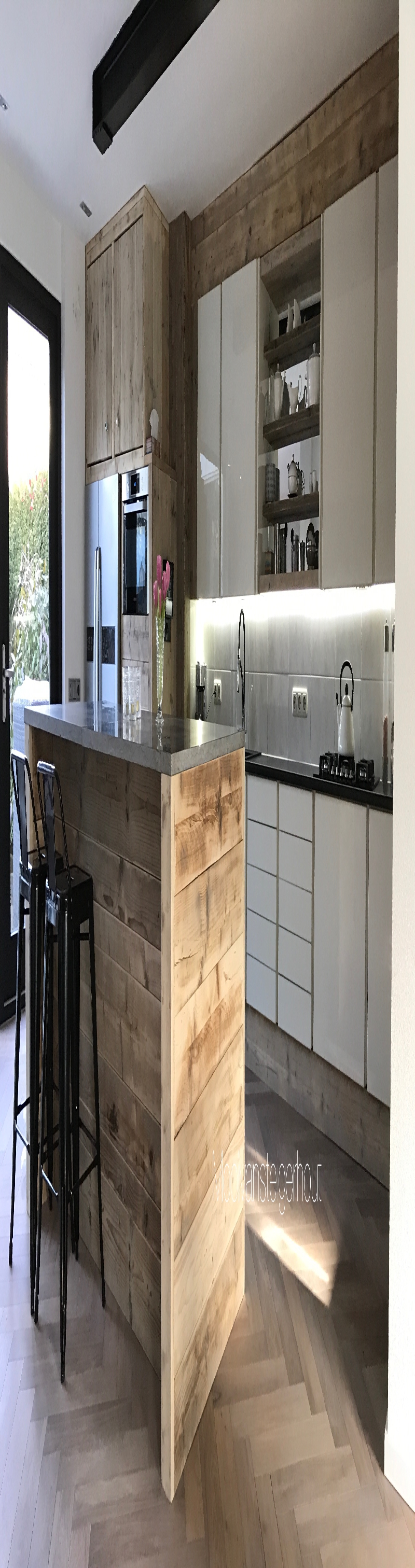 keuken van steigerhout