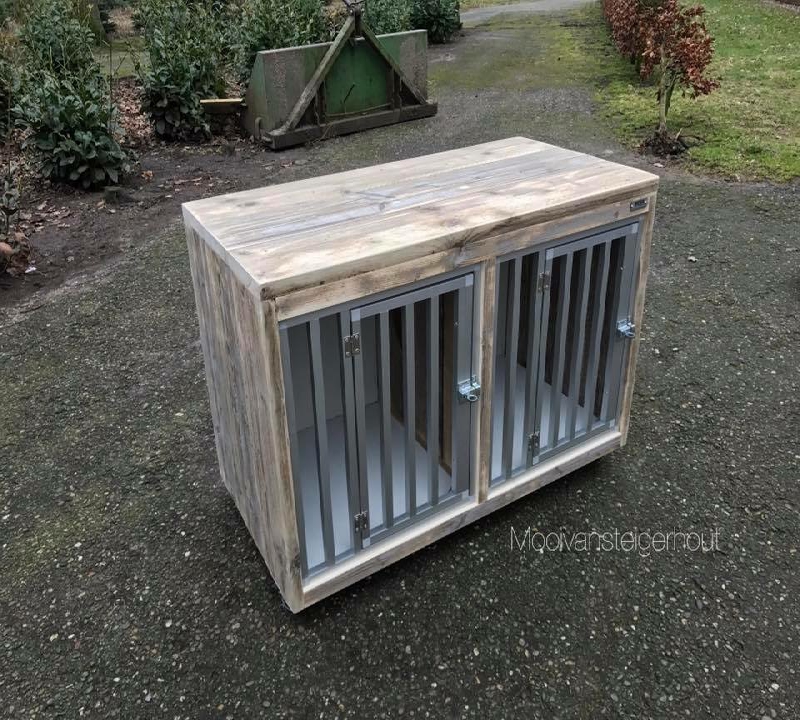 Bench van steigerhout