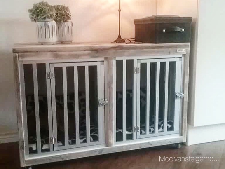 Bench van steigerhout