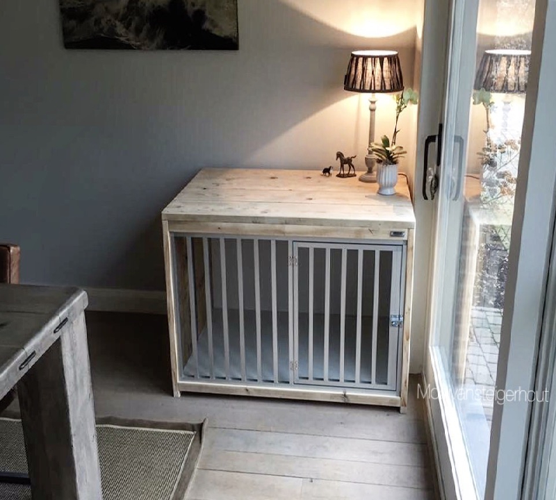 Bench van steigerhout