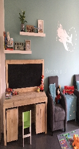 Kinder speeltafel van steigerhout.