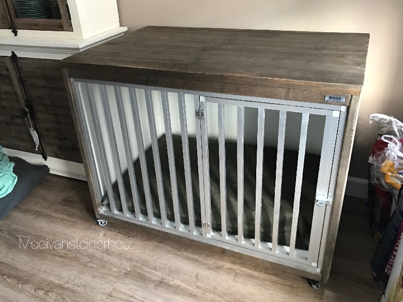Bench van steigerhout.