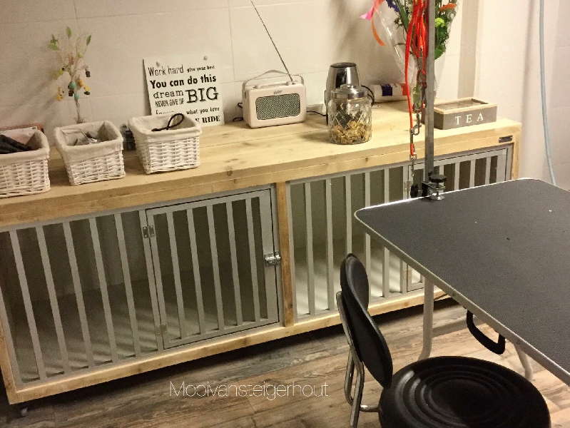Bench van steigerhout
