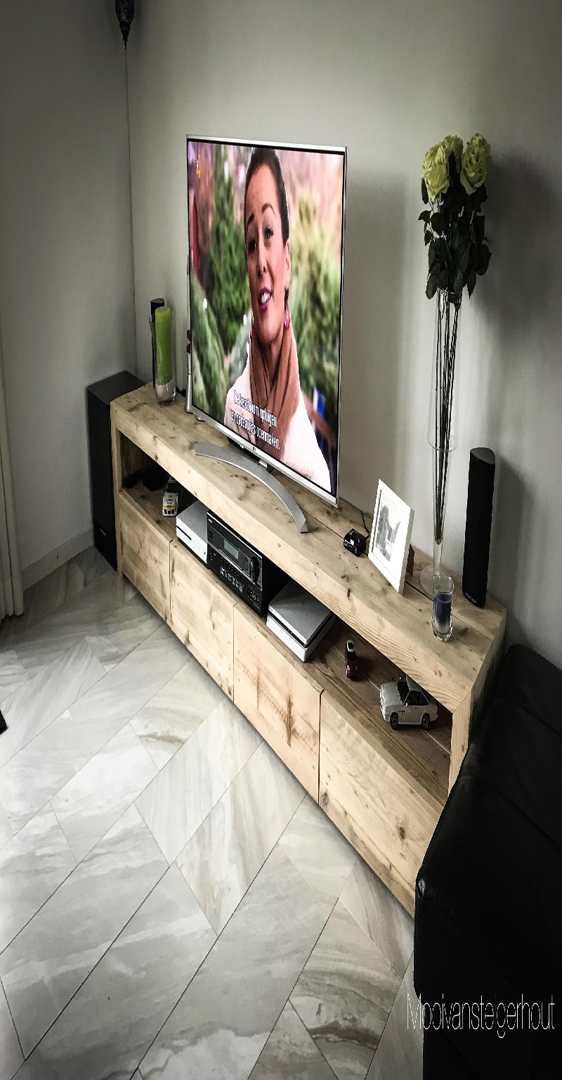 tv meubel van steigerhout