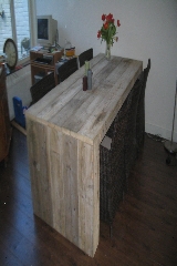 tafel steigerhout blokzijkanten 